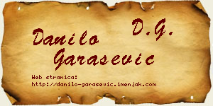 Danilo Garašević vizit kartica